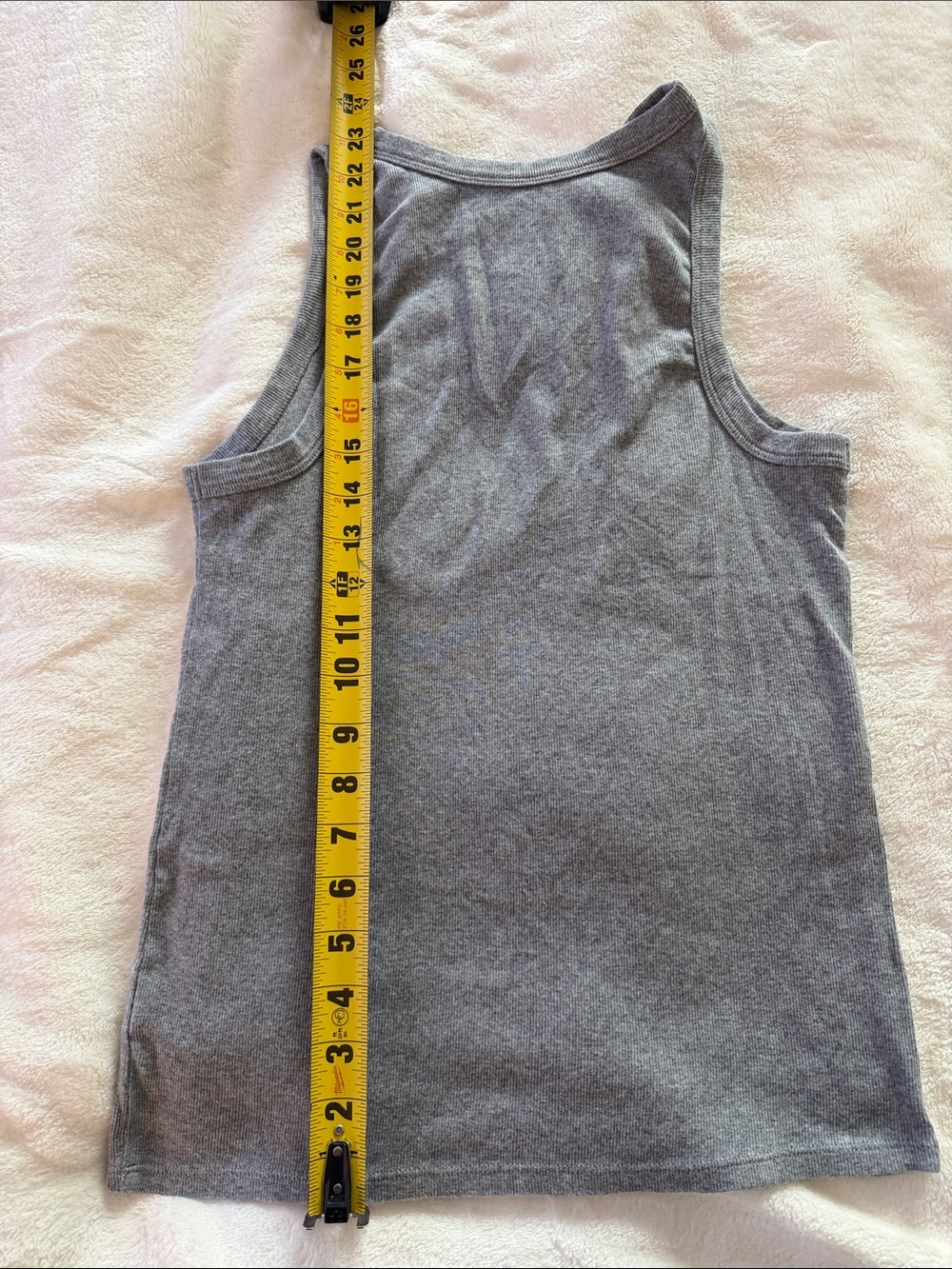 Target Gray Ribbed Tank Top - Picture 3 of 4